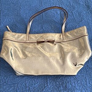 Kate Spade Gold patent leather tote
